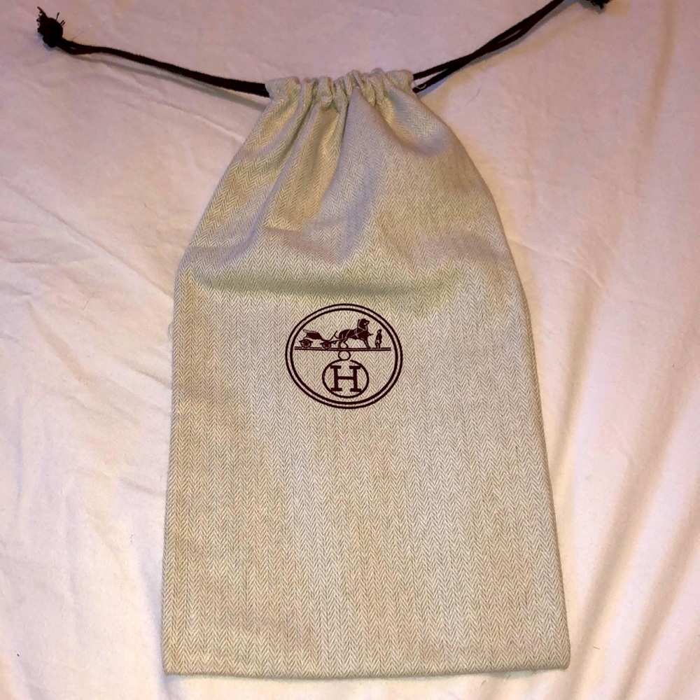 Hermes dust bag 7x12.5  inches